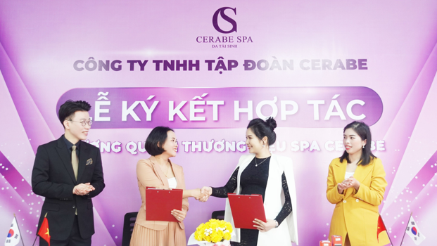 Lễ ký kết hợp tác giữa Chuỗi nhượng quyền thương hiệu Spa Cerabe và CEO Phạm Thị Thuỷ
