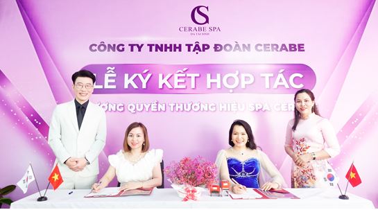 Lễ ký kết hợp tác giữa Chuỗi nhượng quyền thương hiệu Spa Cerabe và CEO Nguyễn Thị Minh Chuyên