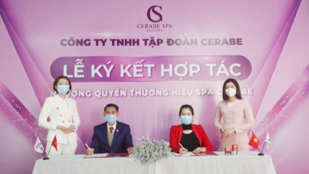 Lễ ký kết hợp tác với chuỗi nhượng quyền Spa Cerabe