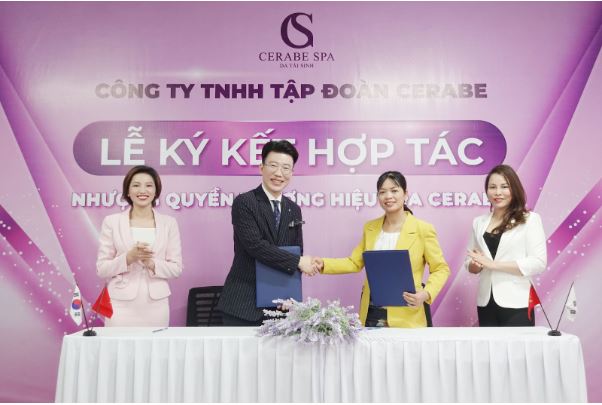 Lễ ký kết nhượng quyền Spa Cerabe diễn ra thành công tốt đẹp