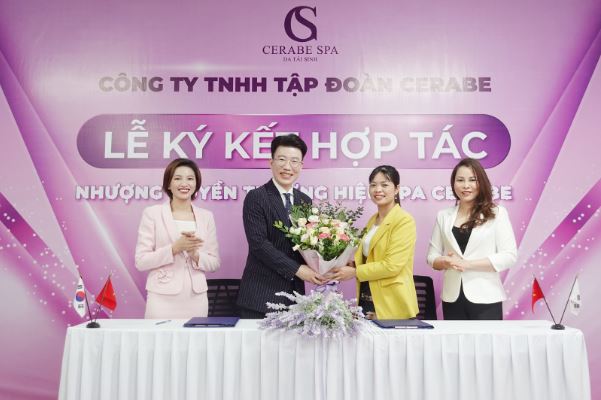 Lễ ký kết nhượng quyền Spa Cerabe diễn ra thành công tốt đẹp