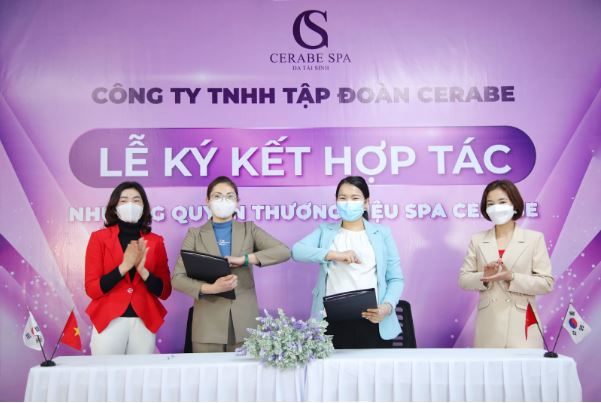 Lễ ký kết chuỗi nhượng quyền Spa Cerabe và CEO Hà Thị Lành