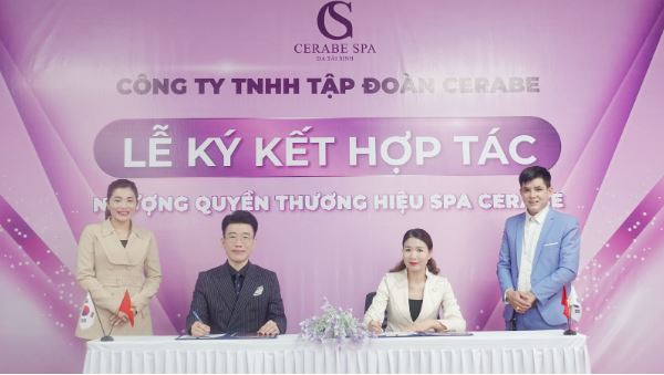 Ký kết hợp tác chuỗi nhượng quyền thương hiệu Spa Cerabe