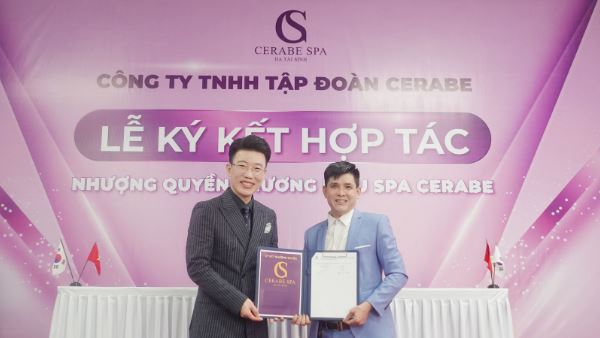Lễ ký kết nhượng quyền thương hiệu Spa Cerabe