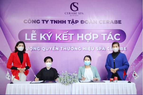 Lễ ký kết nhượng quyền Spa Cerabe cho CEO Phùng Thị Thanh Quỳnh