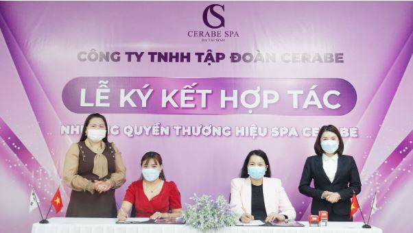 Lễ ký kết chuỗi nhượng quyền Spa Cerabe