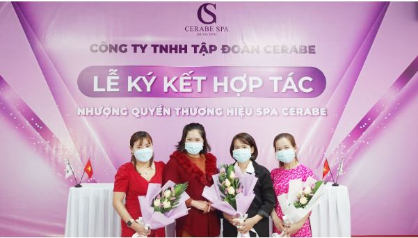Lễ ký kết chuỗi nhượng quyền Spa Cerabe diễn ra thành công tốt