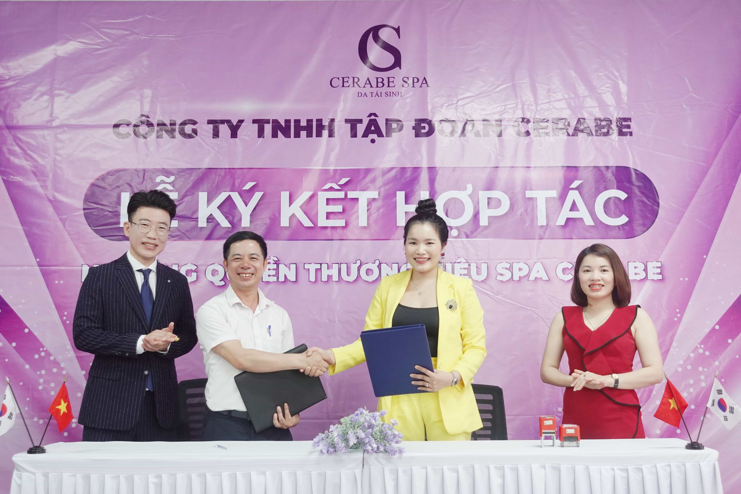 Ký kết nhượng quyền thương hiệu Cerabe Spa với CEO Nguyễn Văn Túc diễn ra thành công tốt đẹp