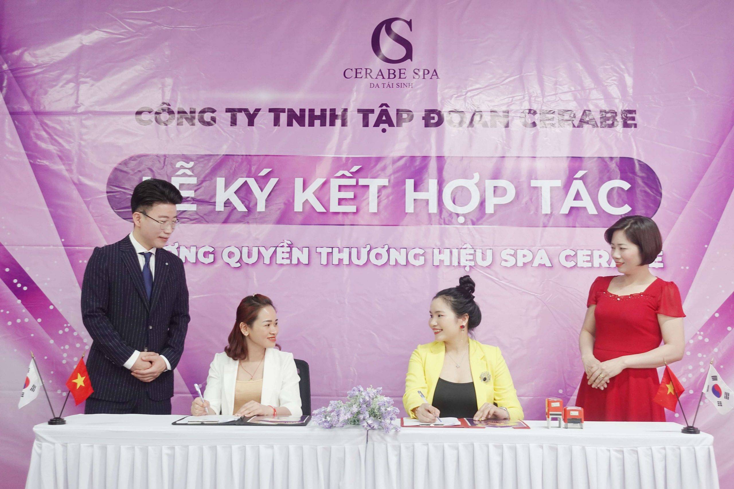 ký kết nhượng quyền thương hiệu Spa Cerabe với CEO Nguyễn Thị Hằng