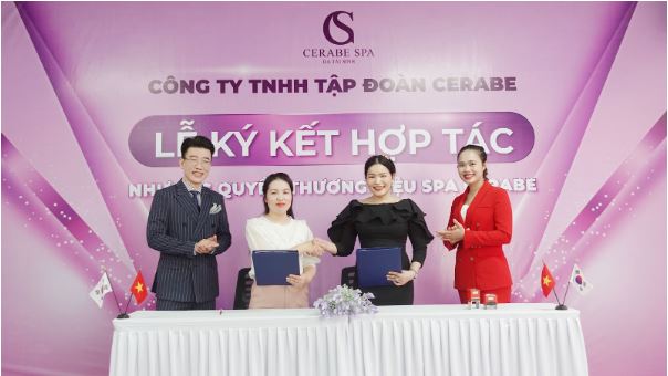 Lễ ký kết chuỗi nhượng quyền thương hiệu Cerabe Spa diễn ra thành công tốt đẹp