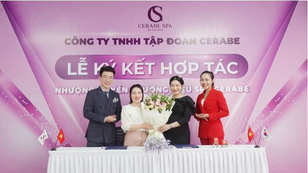 Lễ ký kết chuỗi nhượng quyền thương hiệu Cerabe Spa diễn ra thành công tốt đẹp