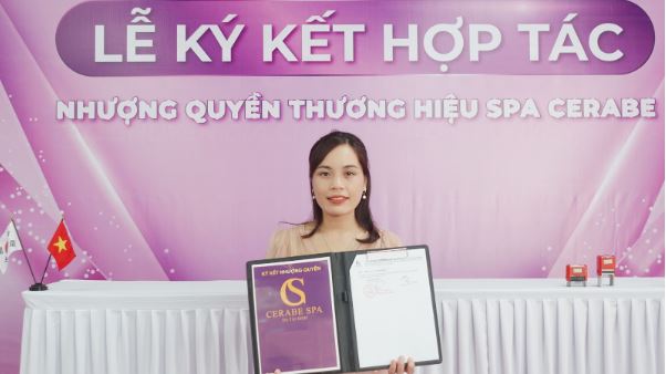 CEO Vi Thị Hồng một trong những chủ nhân tương lai của cơ sở Cerabe Spa tại Bắc Quang, Hà Giang