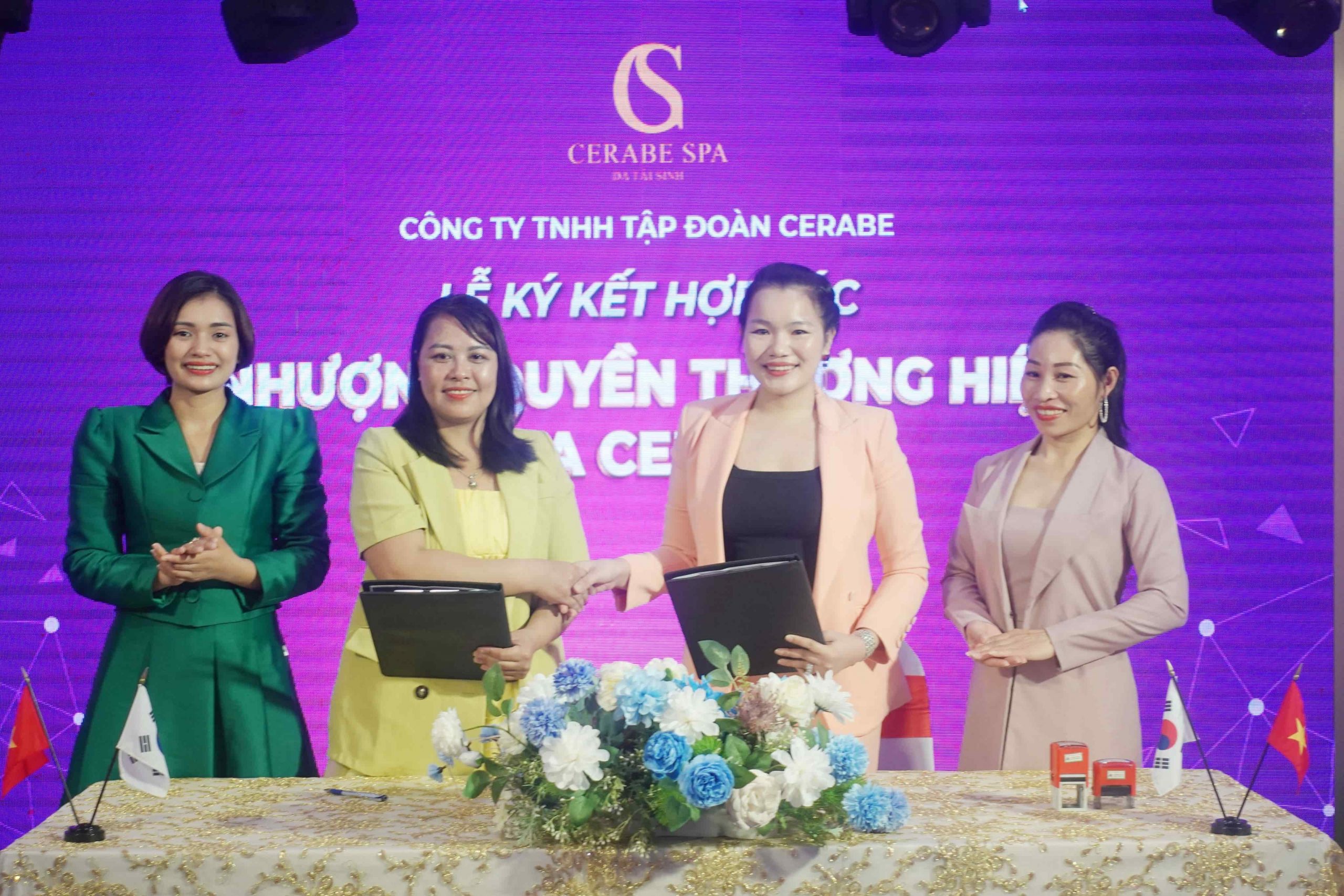 Chúc mừng CEO Nguyễn Thị Công đã có buổi ký kết hợp tác với Chuỗi nhượng quyền Cerabe Spa thành công, tốt đẹp