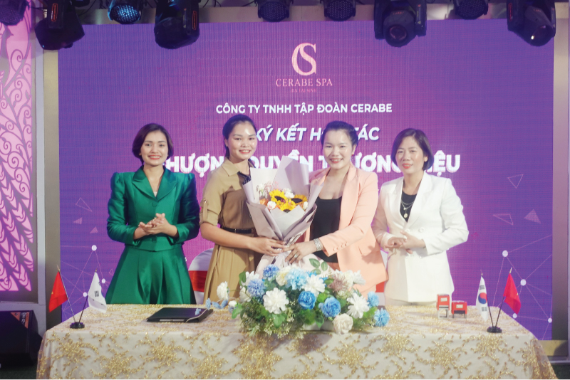 Ký kết nhượng quyền thương hiệu Cerabe Spa với CEO Ngô Thị Hiền