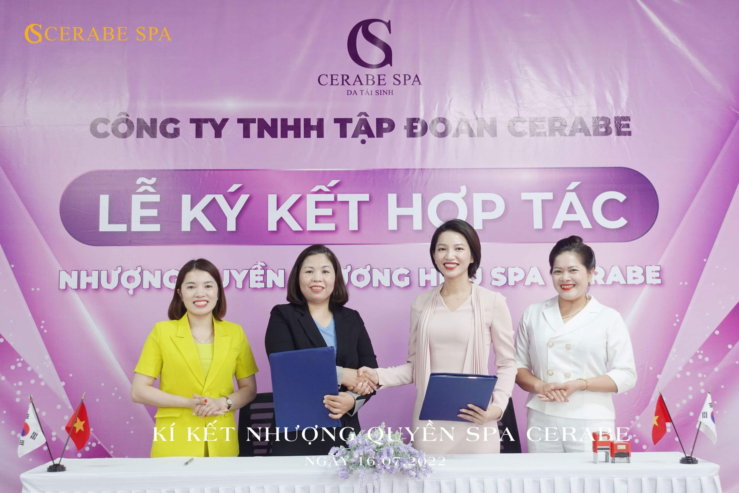 Chúc mừng tân chủ Spa Nguyễn Thị Hường sớm Spa Cerabe tại Hà Nội