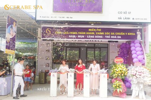 Cắt băng Cerabe Spa cơ sở 57 khai trương hồng phát