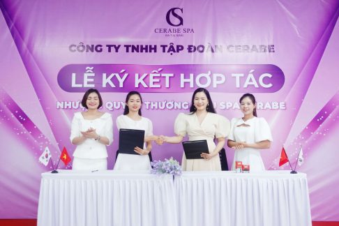 Lễ ký kết thương hiệu Spa Cerabe với Lý Thị Thơm diễn ra thành công tốt đẹp