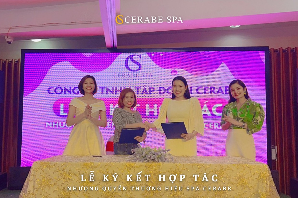 Ký kết nhượng quyền thương hiệu Spa Cerabe với tân giám đốc Nguyễn Thị Hường
