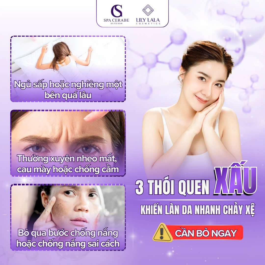 3 THÓI QUEN XẤU KHIẾN LÀN DA NHANH CHẢY XỆ – BẠN CÓ ĐANG MẮC PHẢI?