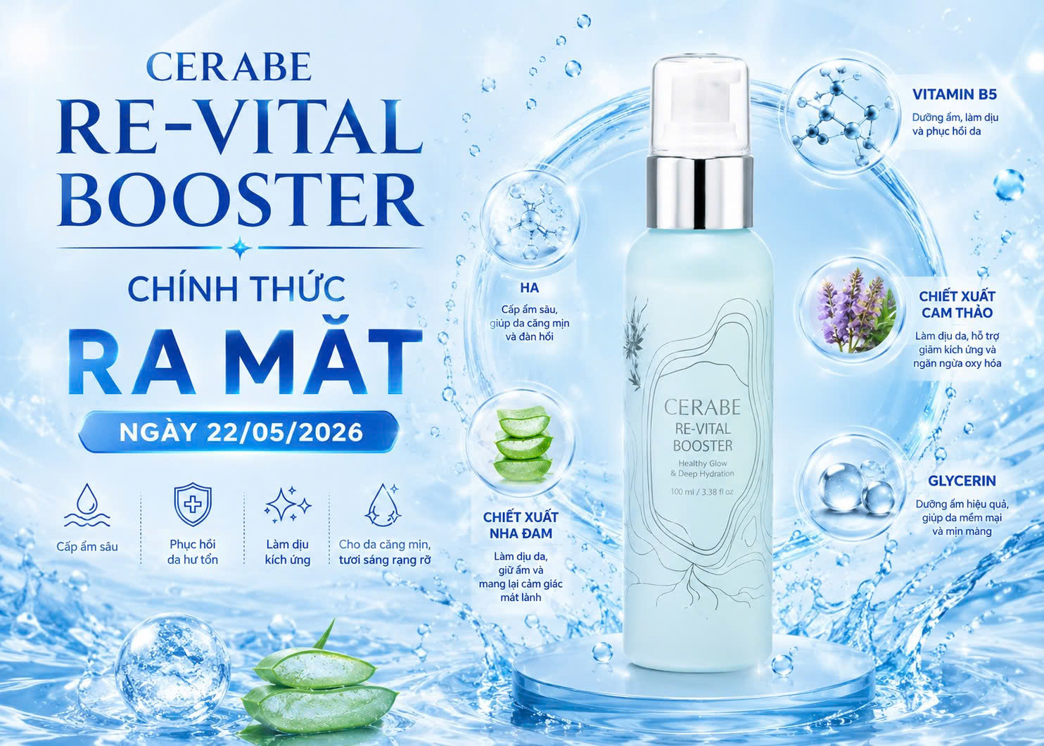 CERABE RE-VITAL BOOSTER CHÍNH THỨC RA MẮT 22/05/2026