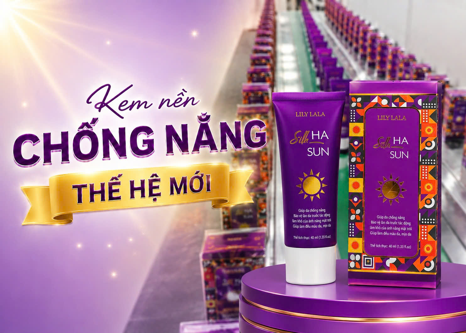 Kem Chống Nắng Silk HA Sun – Chống Nắng Kết Hợp Dưỡng Ẩm Và Nâng Tone Tự Nhiên